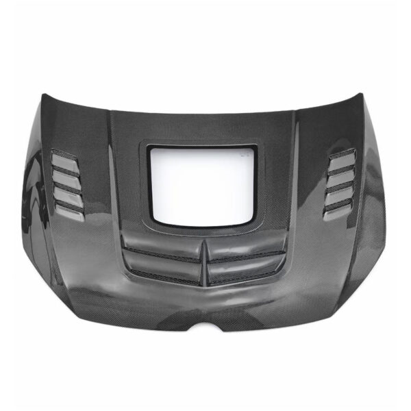 Shark Hood with Open Mk7, Mk7.5 (GTI, R) - Wet Carbon Fiber - Image 2